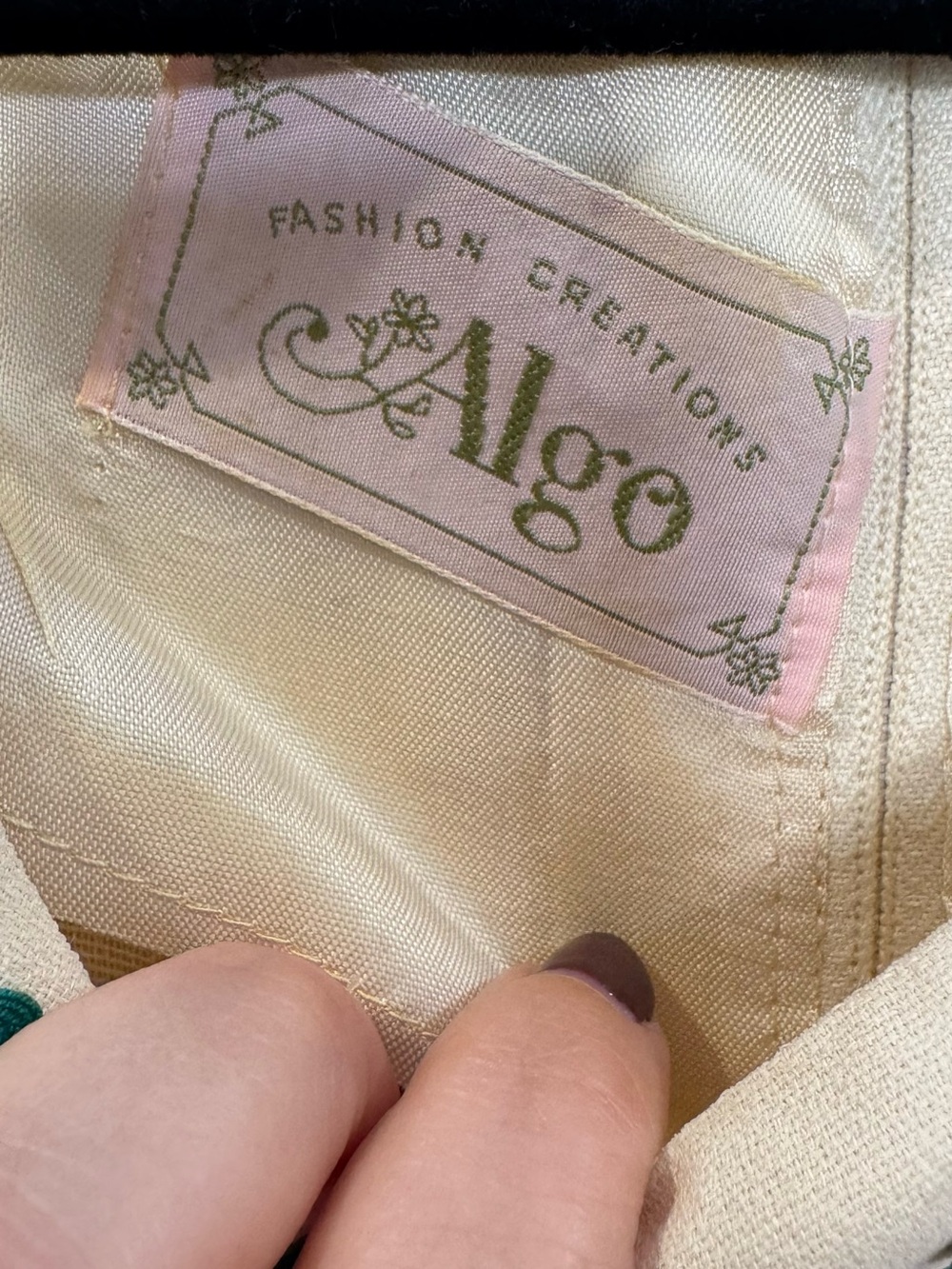 Vintage 70s Algo Prairie Maxi Dress ditsy Floral LaceUp Cottagecore corset union - Picture 5 of 14